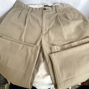SKU 1508 Dockers D3 Men's Pleated Khaki Pants Tan Beige 33x32